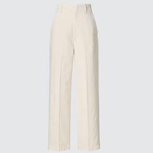Uniqlo Denim Straight Pants in Cream